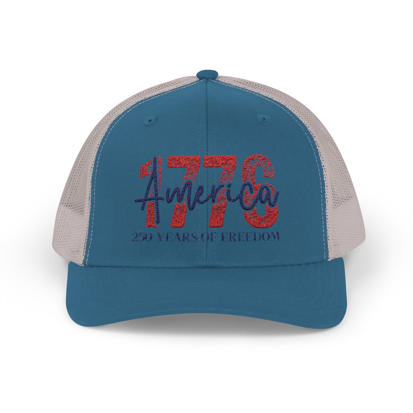 #250 1776 America: 250 Years of Freedom' Patriotic Independence Day Snapback Trucker Cap