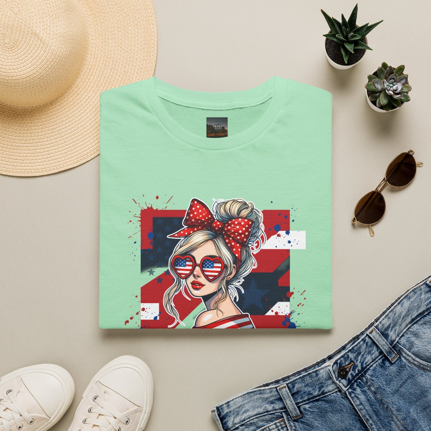 #250 All American Girl Patriotic T-Shirt