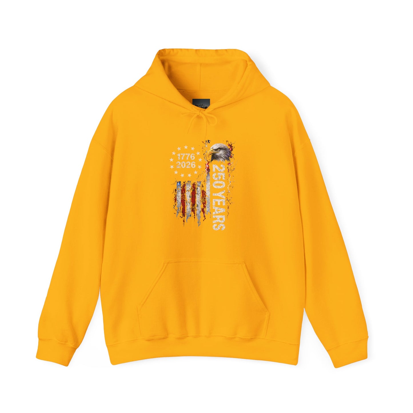 #250 1776-2026 250 Years USA Bicentennial Eagle Hoodie