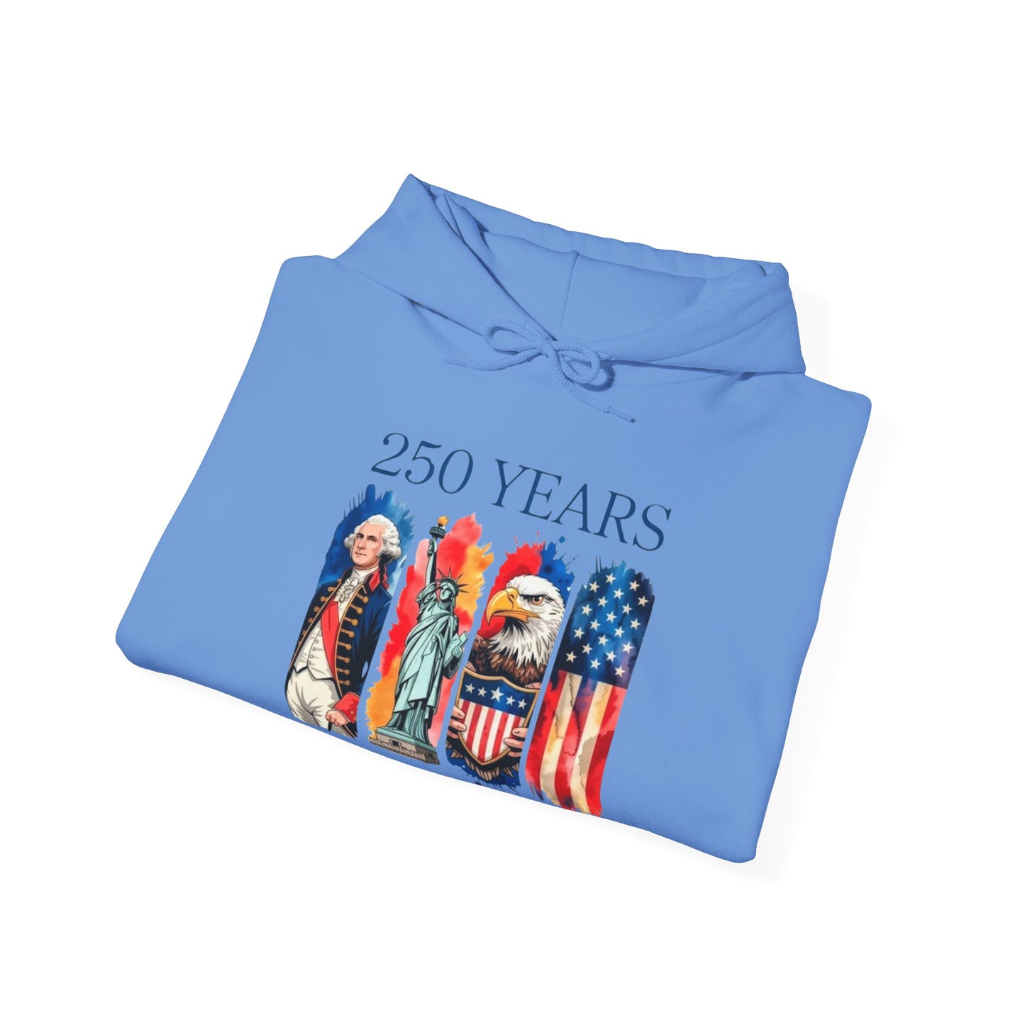 #250 250 Years American History Celebration 1776–2026 Patriotic Hoodie