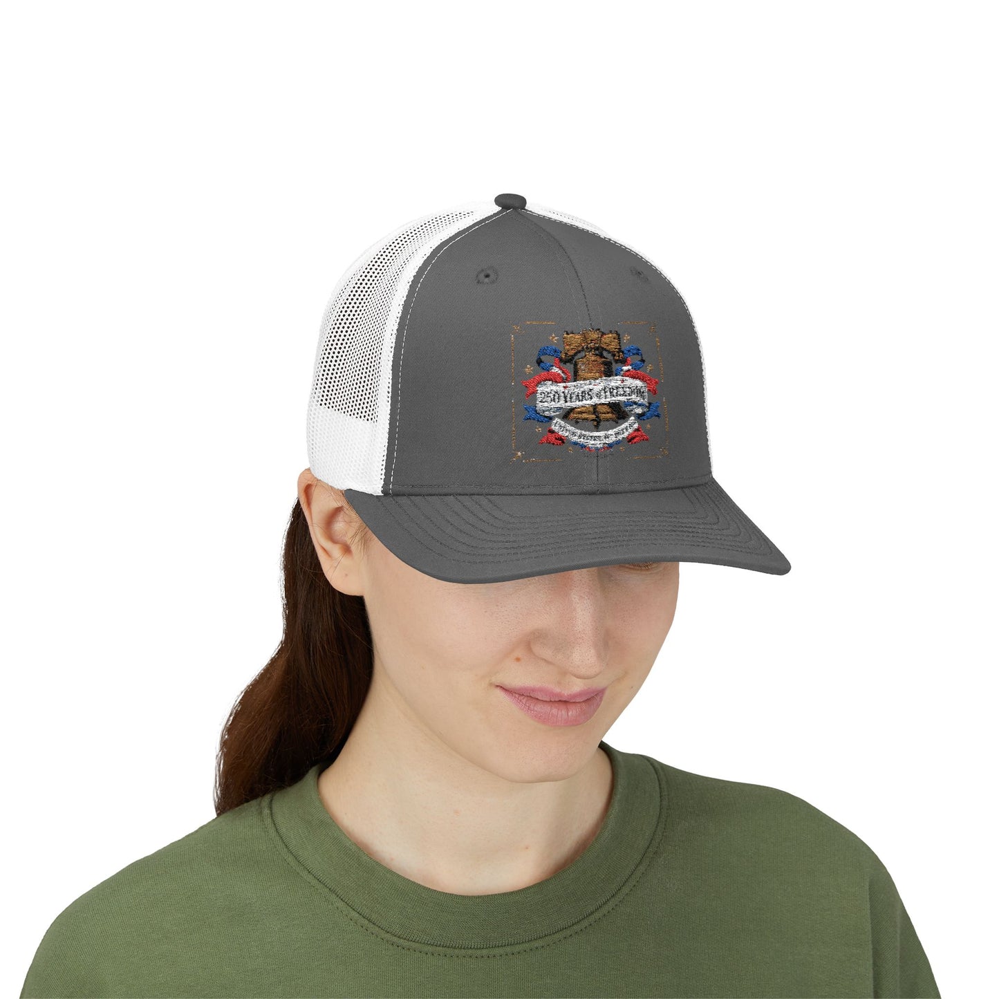 #250 250 Years of Freedom Liberty Bell Snapback Trucker Cap