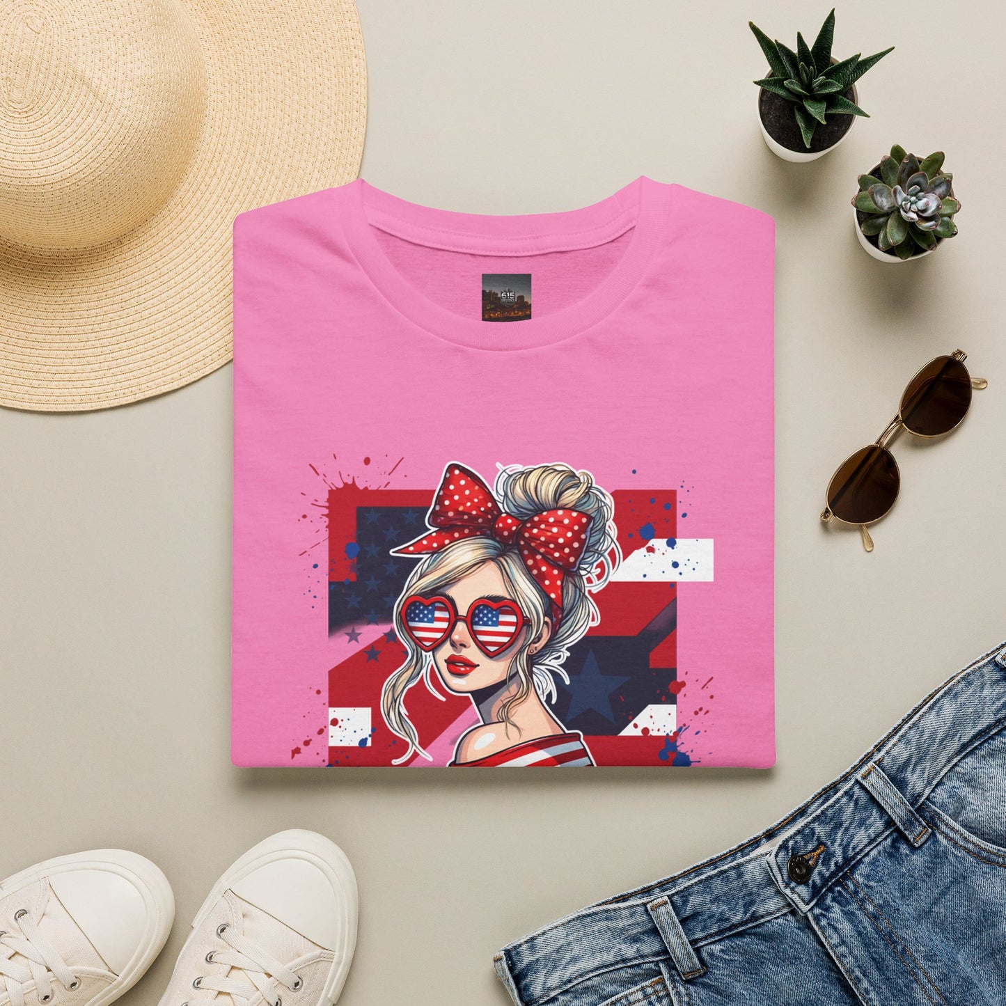 #250 All American Girl Patriotic T-Shirt