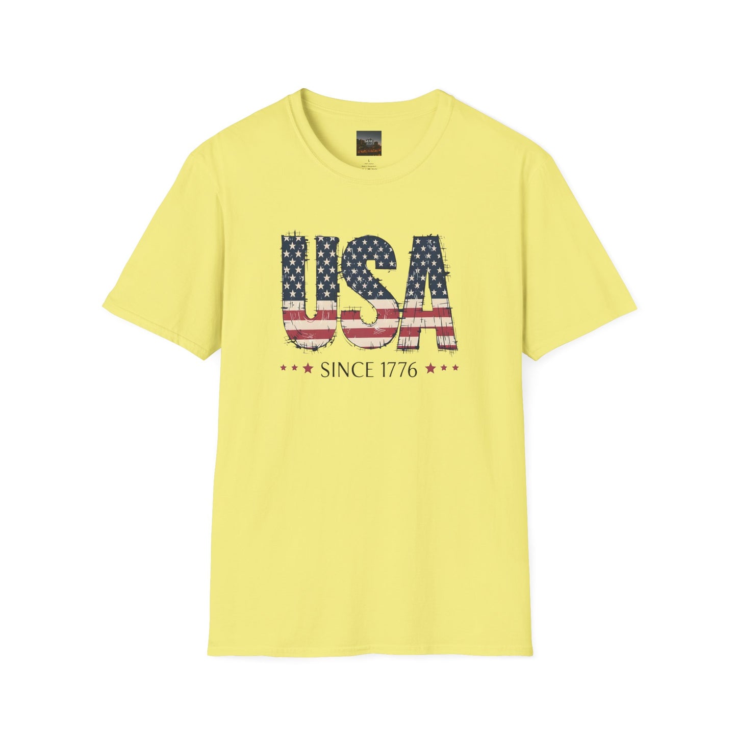 #250 USA Flag "USA Since 1776" Patriotic T-Shirt