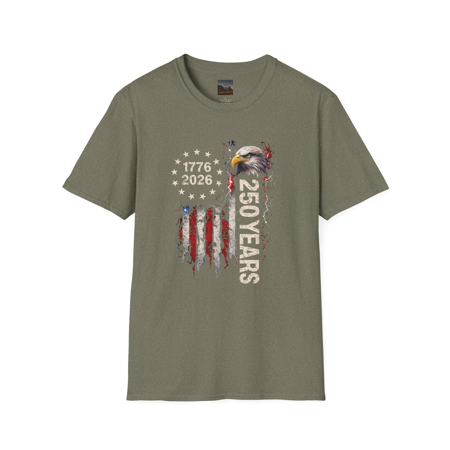#250 1776-2026 250 Years USA Bicentennial Eagle T-Shirt