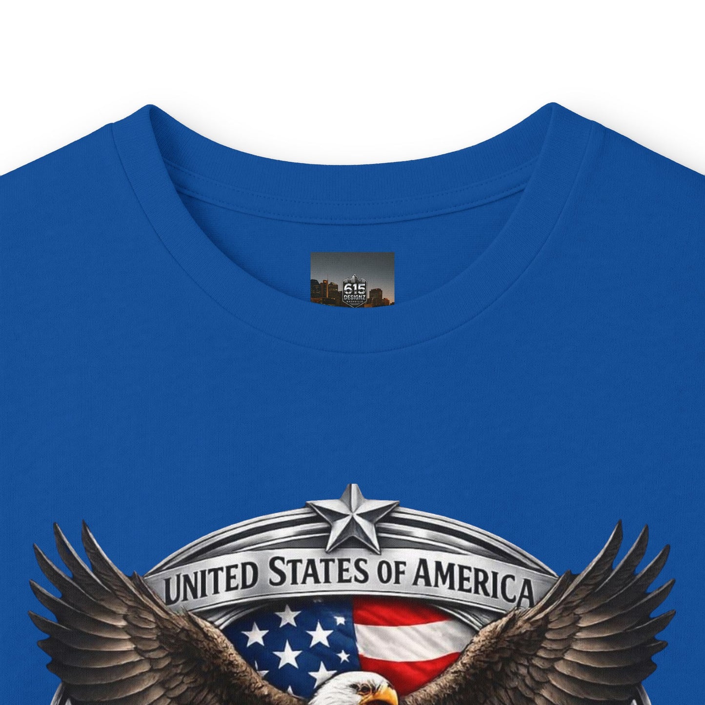 #250 Patriotic Bald Eagle 250 United States Emblem Long Sleeve Tee