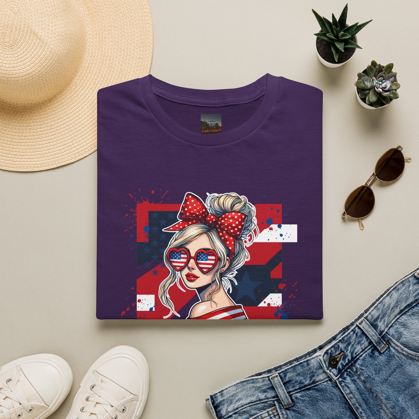 #250 All American Girl Patriotic T-Shirt