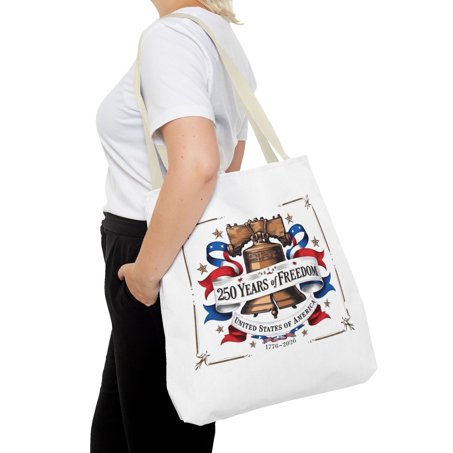 #250 250 Years of Freedom Liberty Bell Tote Bag