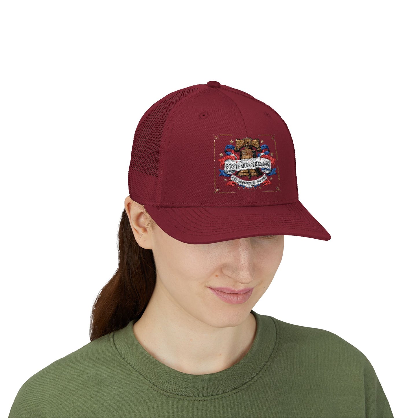 #250 250 Years of Freedom Liberty Bell Snapback Trucker Cap
