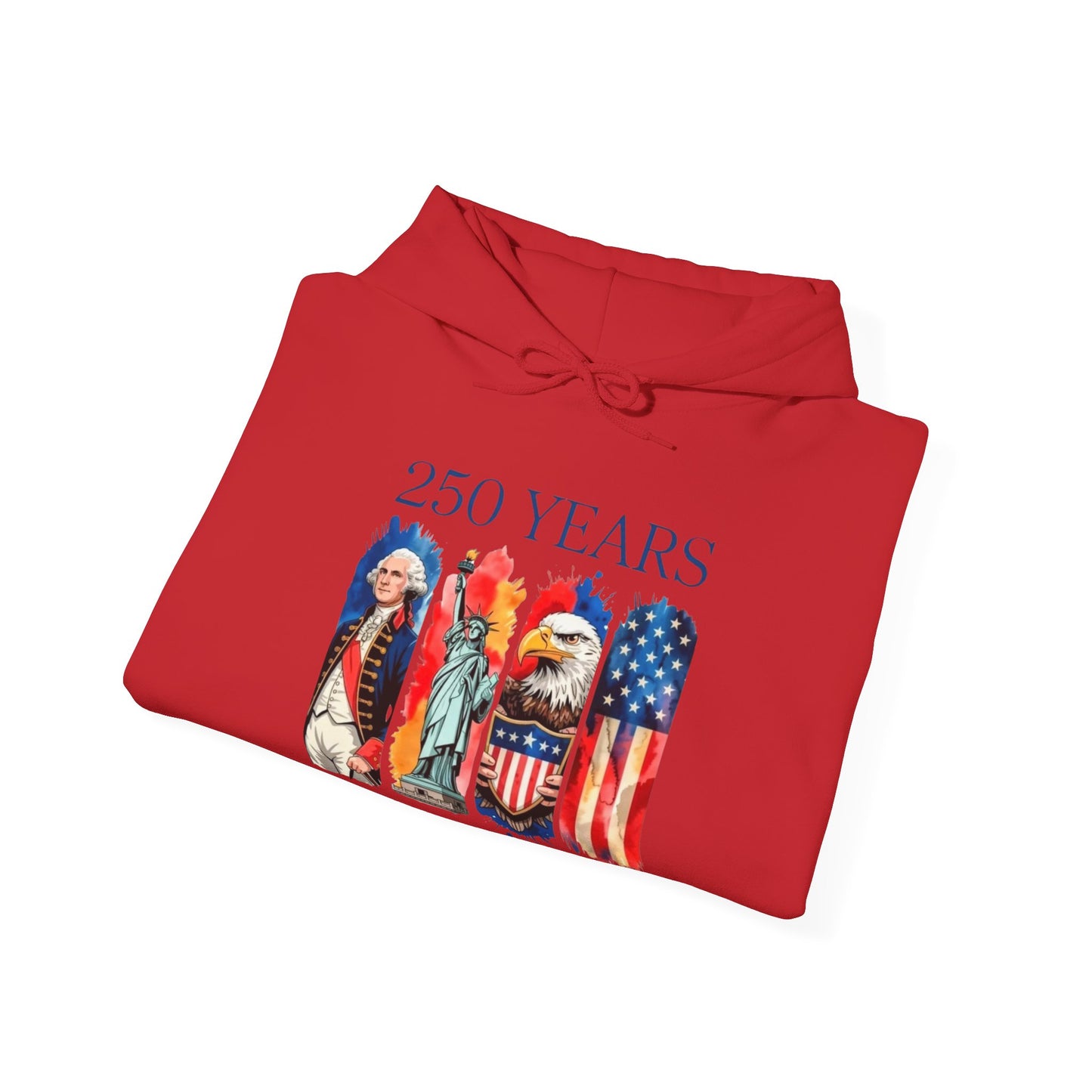 #250 250 Years American History Celebration 1776–2026 Patriotic Hoodie