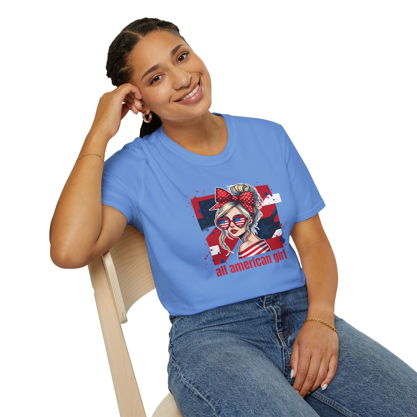#250 All American Girl Patriotic T-Shirt