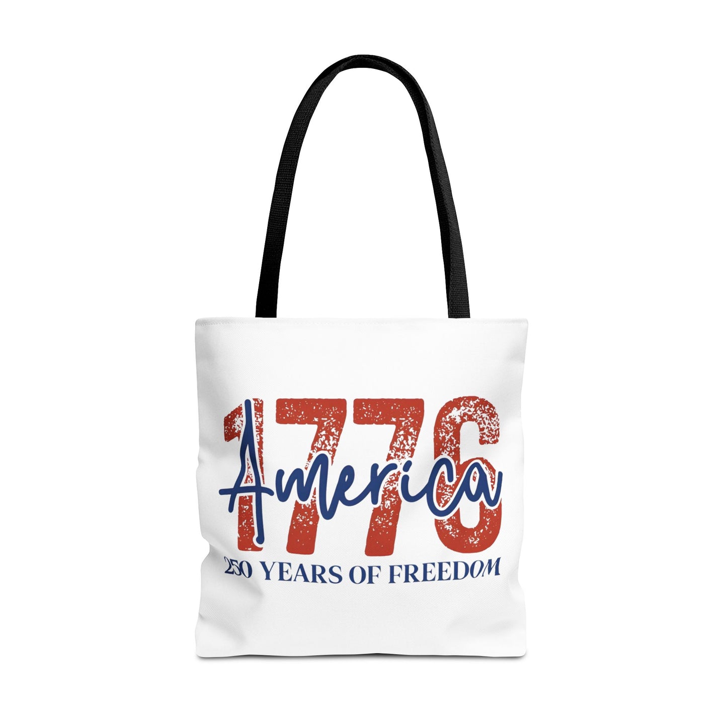 #250 1776 America: 250 Years of Freedom' Patriotic Independence Day Tote Bag