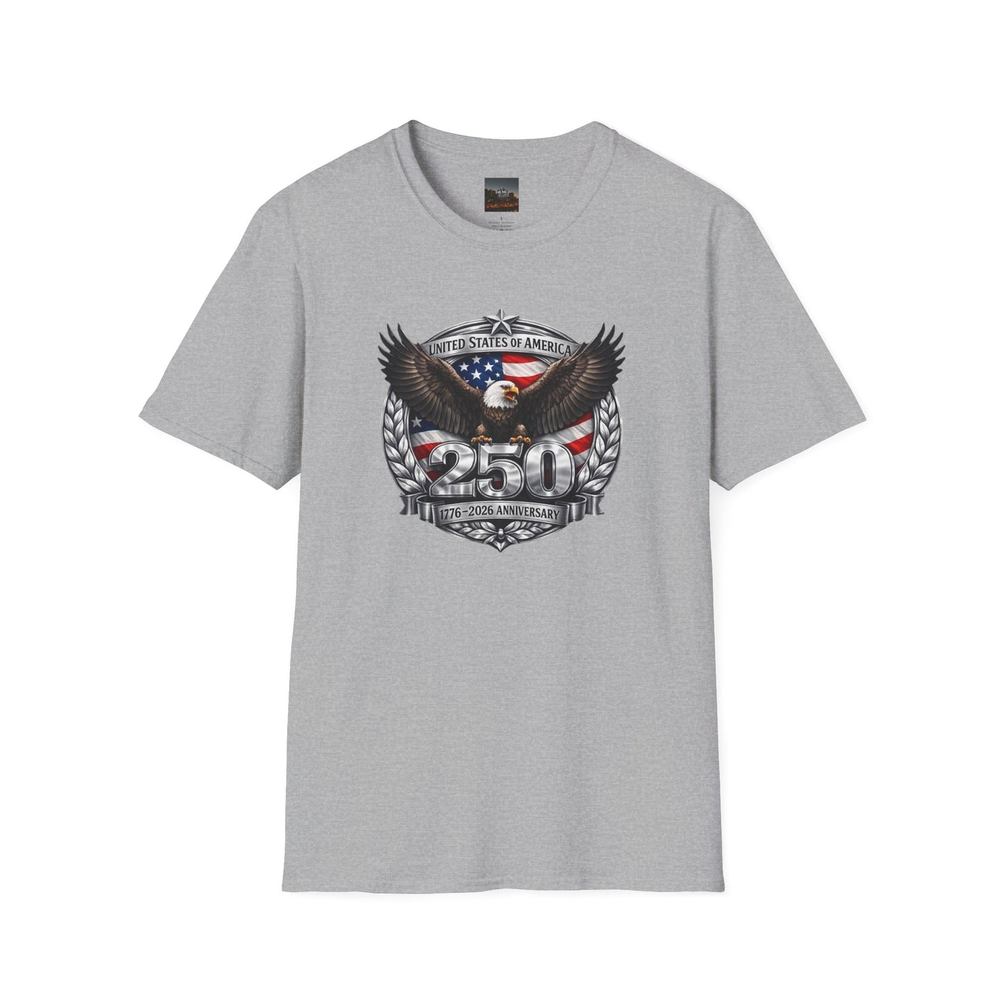 #250 Patriotic Bald Eagle 250 United States Emblem T-Shirt