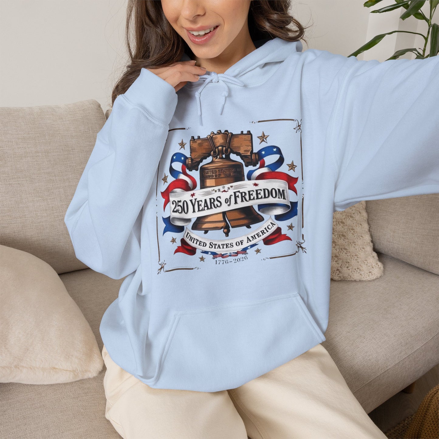 #250 250 Years of Freedom Liberty Bell Hoodie
