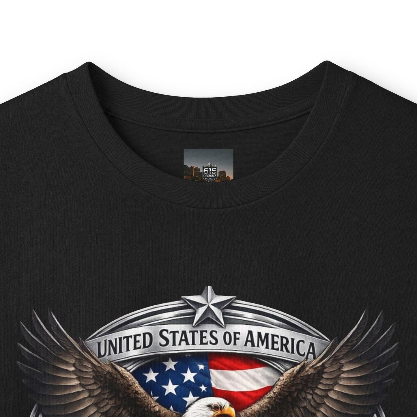 #250 Patriotic Bald Eagle 250 United States Emblem Long Sleeve Tee