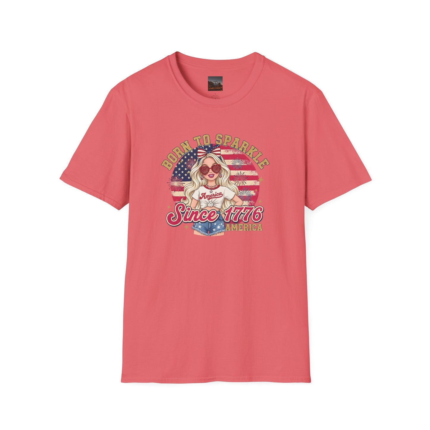 #250 "Born to Sparkle Since 1776" Patriotic T-Shirt