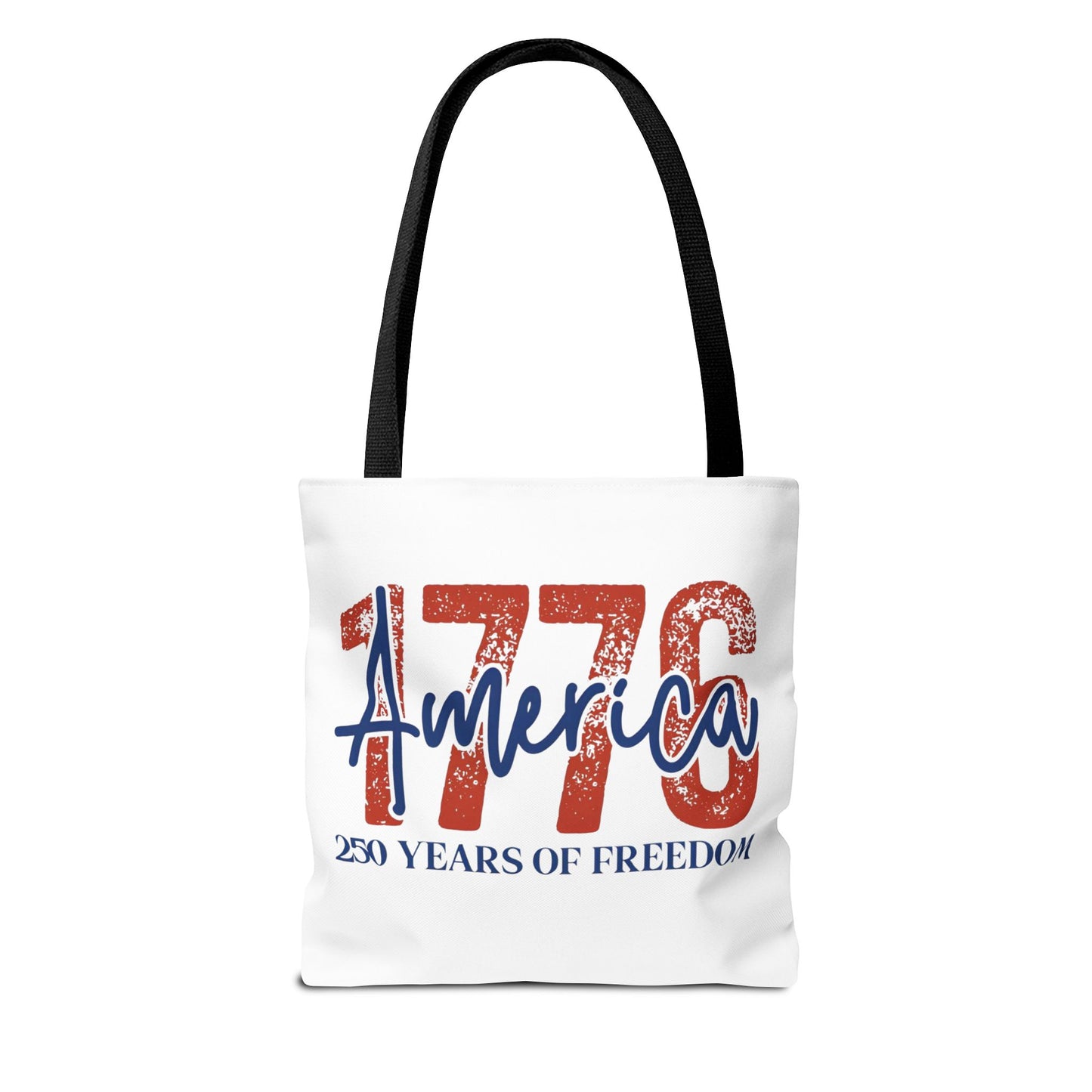 #250 1776 America: 250 Years of Freedom' Patriotic Independence Day Tote Bag