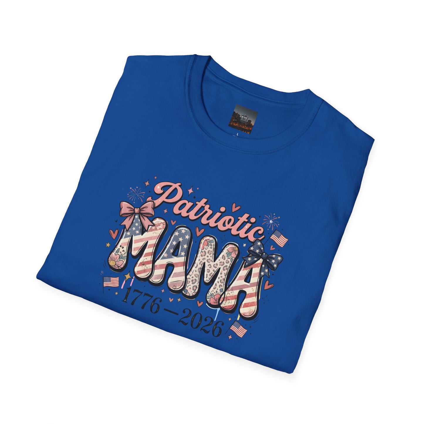 #250 Patriotic Mama 1776–2026 American Flag T-Shirt