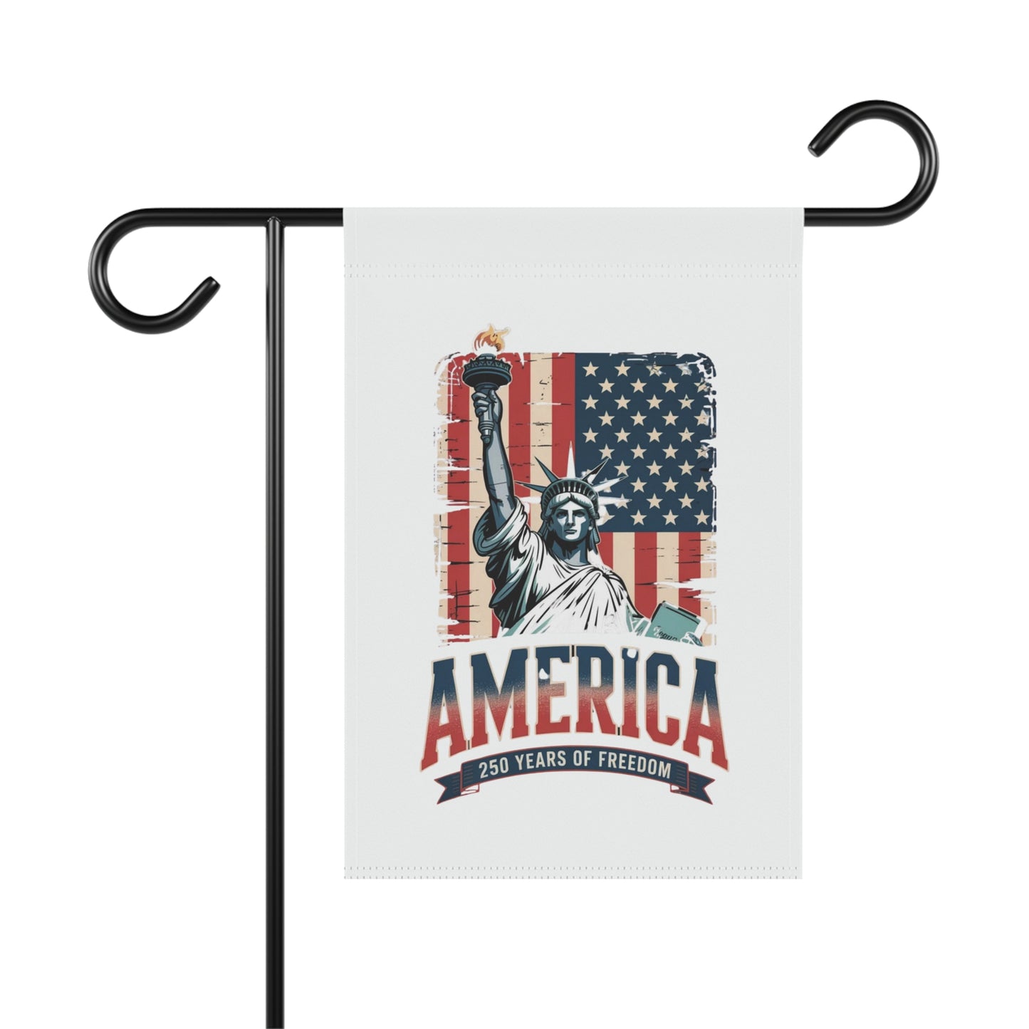 #250 Statue of Liberty American Flag 'America' Patriotic Independence Day Garden Flag — House Banner