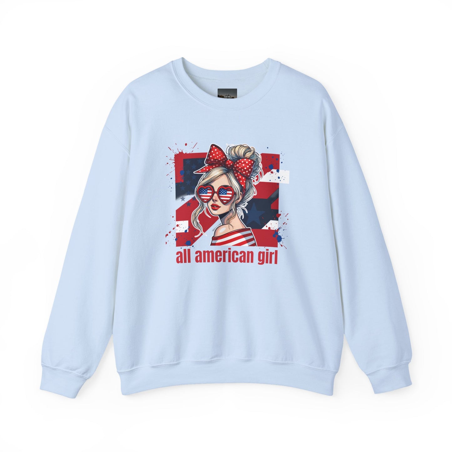 #250 All American Girl Patriotic Sweatshirt