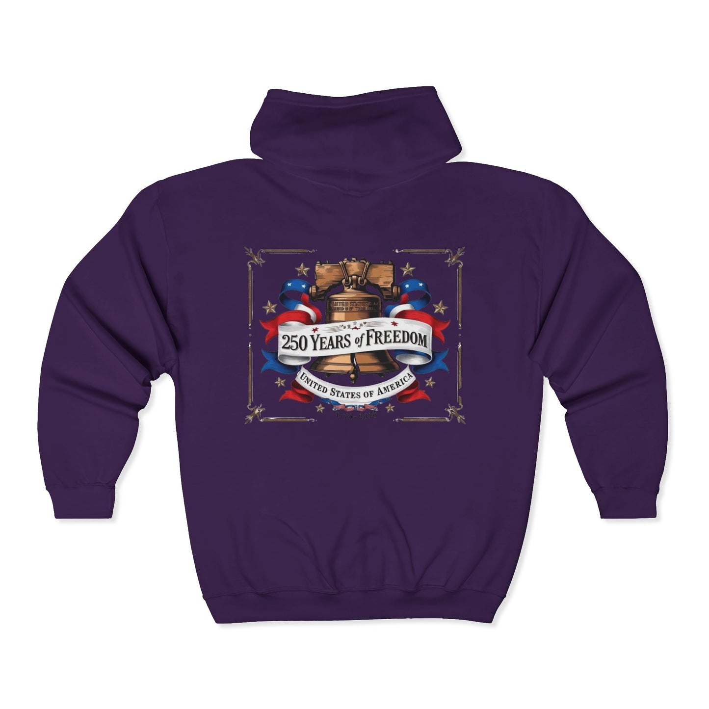 #250 250 Years of Freedom Liberty Bell Zip Hoodie