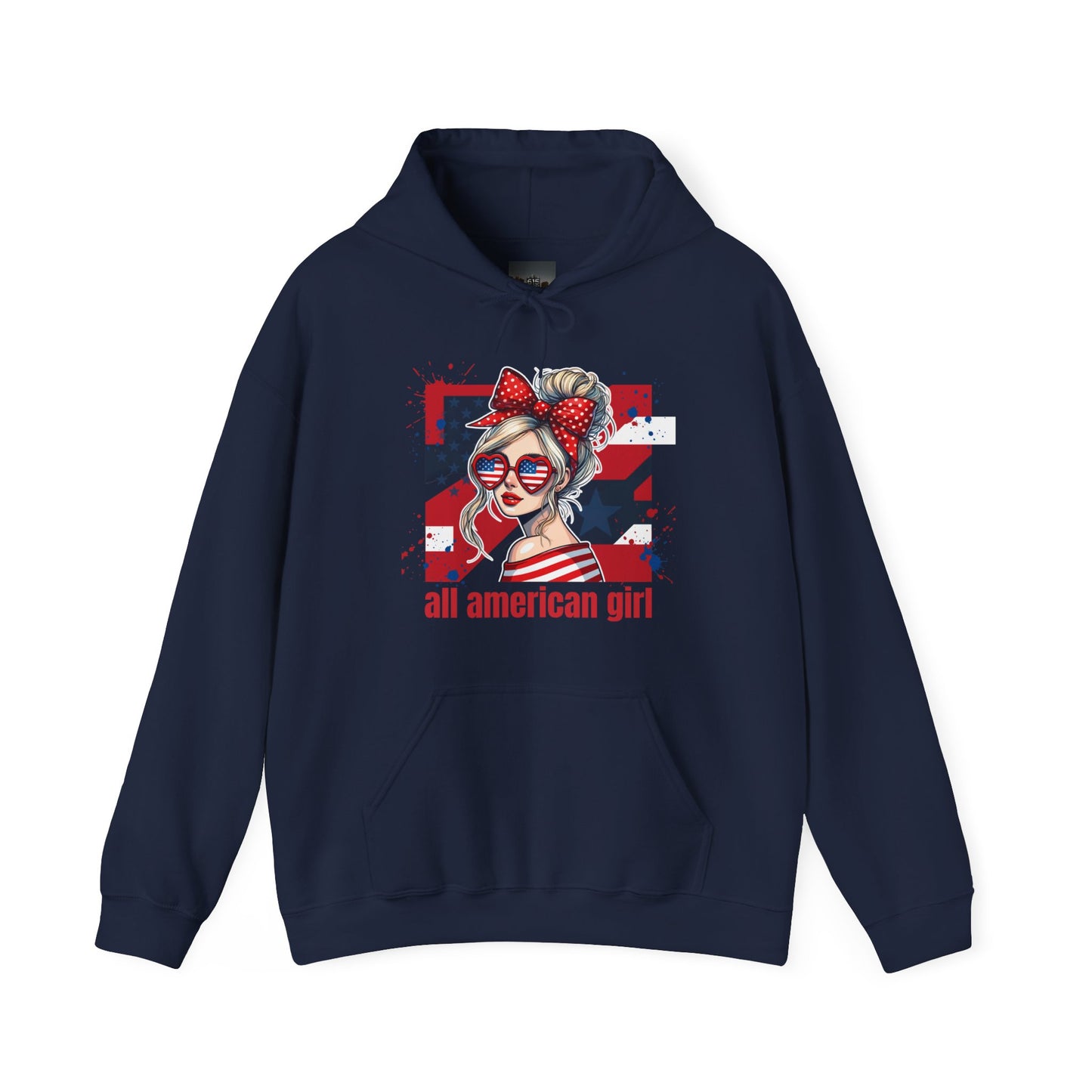 #250 All American Girl Patriotic Hoodie