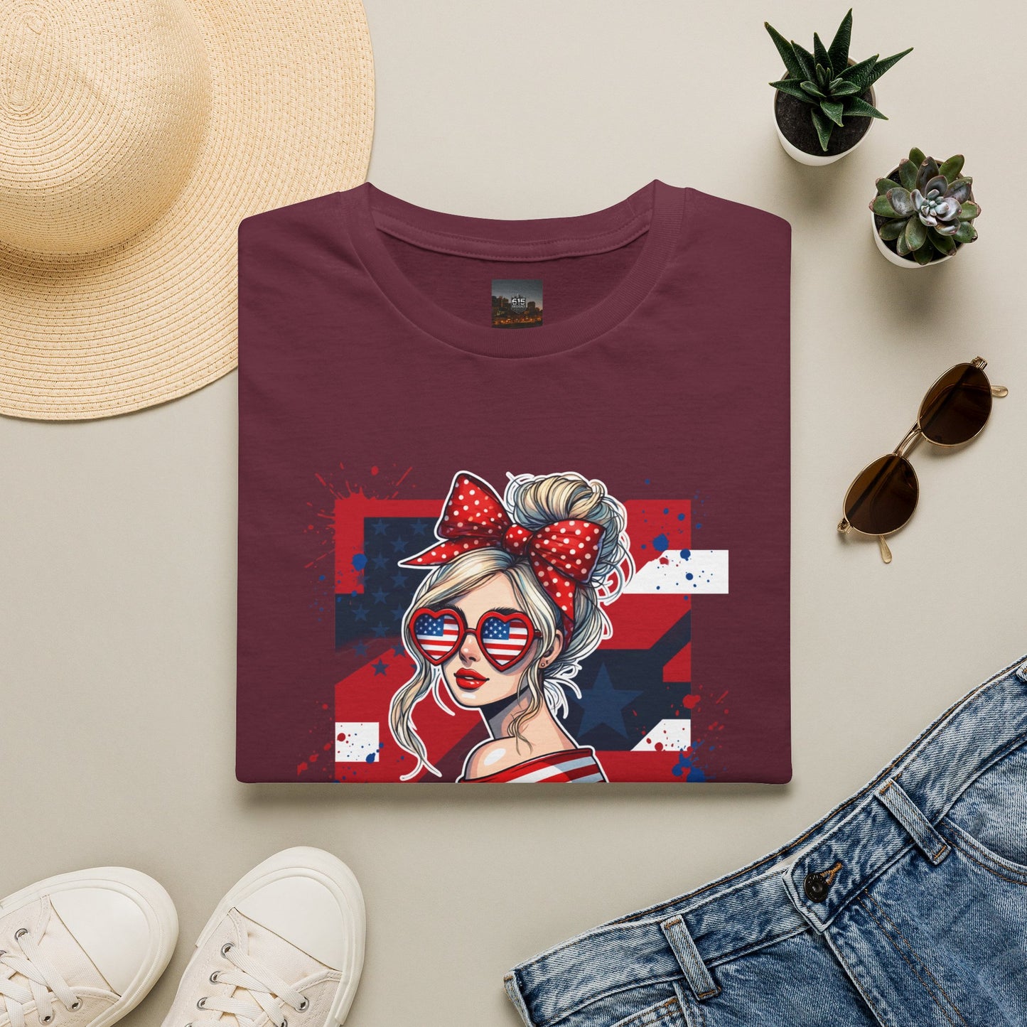 #250 All American Girl Patriotic T-Shirt