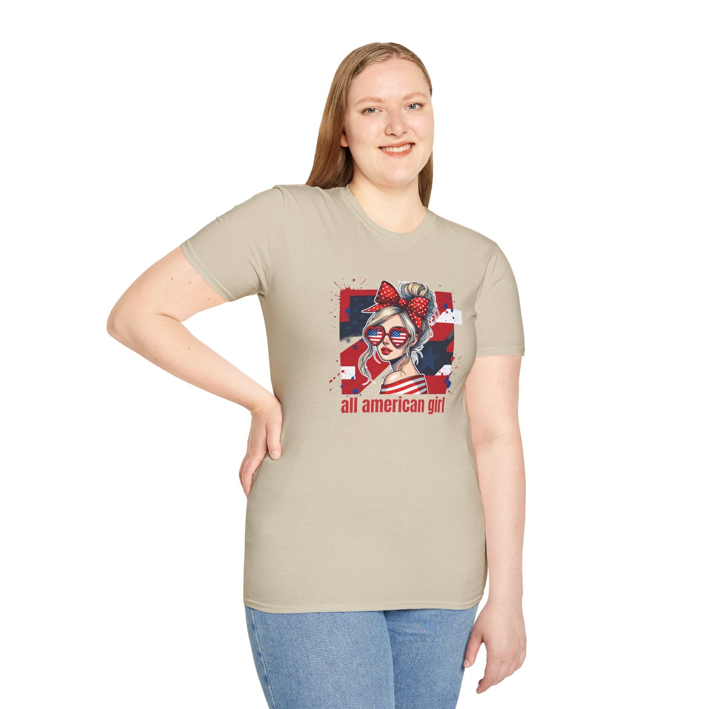 #250 All American Girl Patriotic T-Shirt