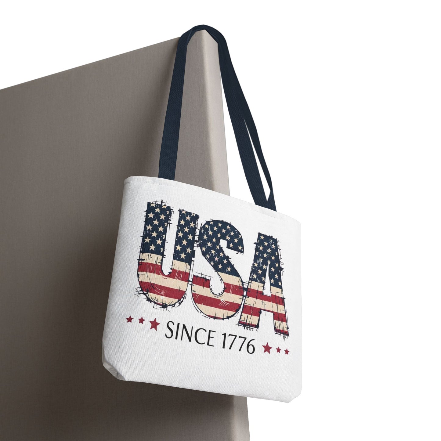 #250 USA Flag "USA Since 1776" Patriotic Tote Bag
