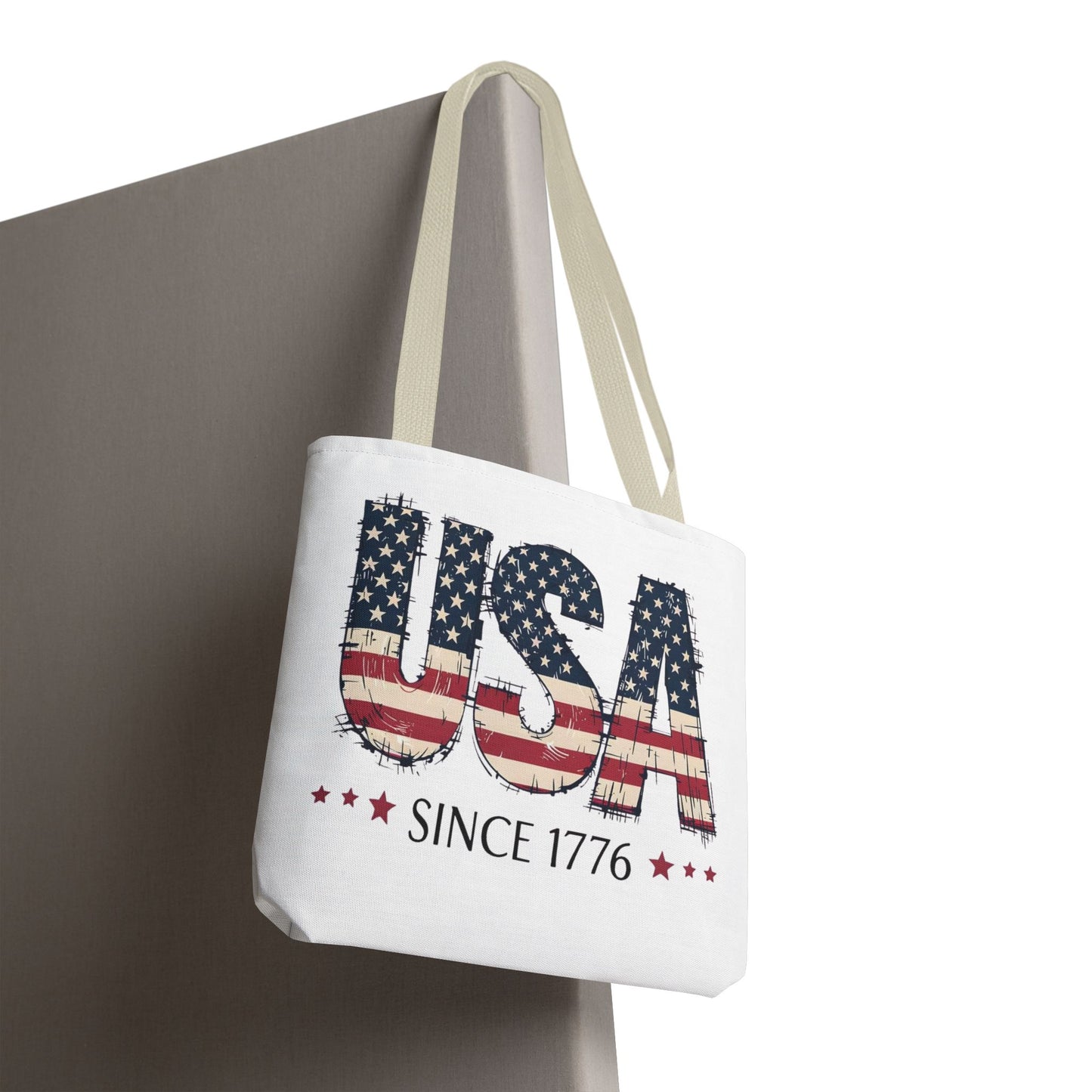 #250 USA Flag "USA Since 1776" Patriotic Tote Bag