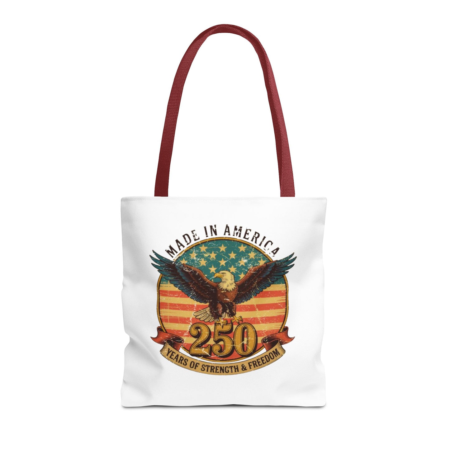 #250 Made in America Eagle 250th Anniversary Patriotic Tote Bag