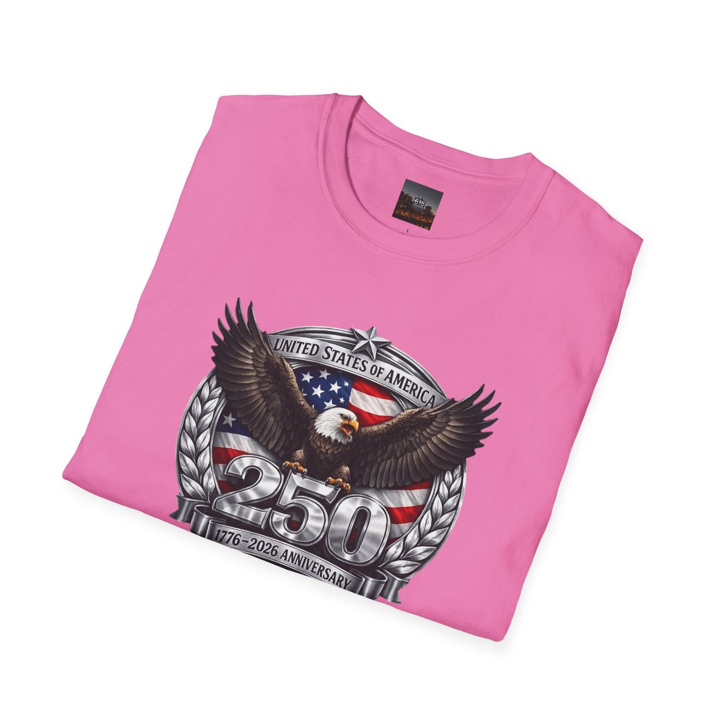 #250 Patriotic Bald Eagle 250 United States Emblem T-Shirt