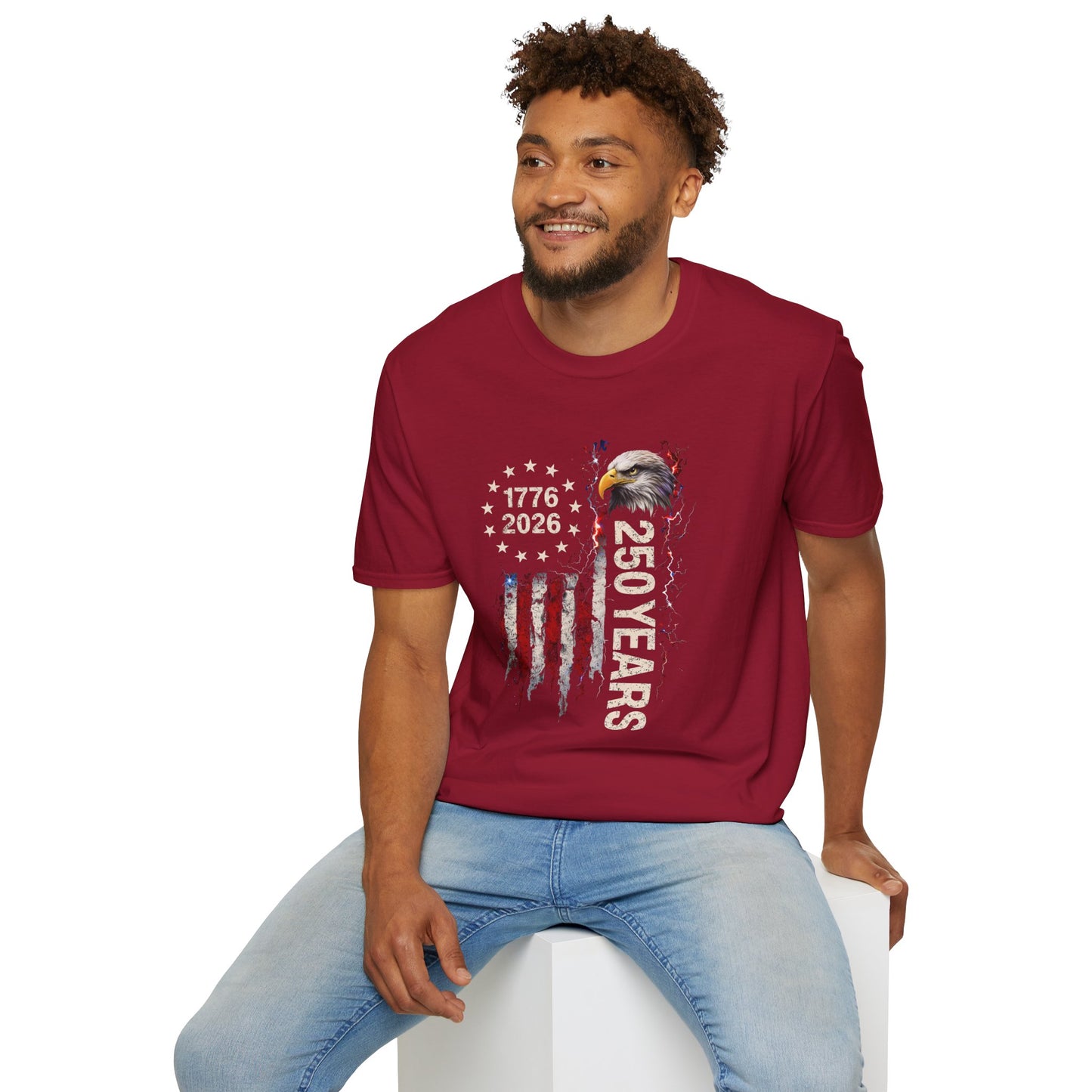 #250 1776-2026 250 Years USA Bicentennial Eagle T-Shirt