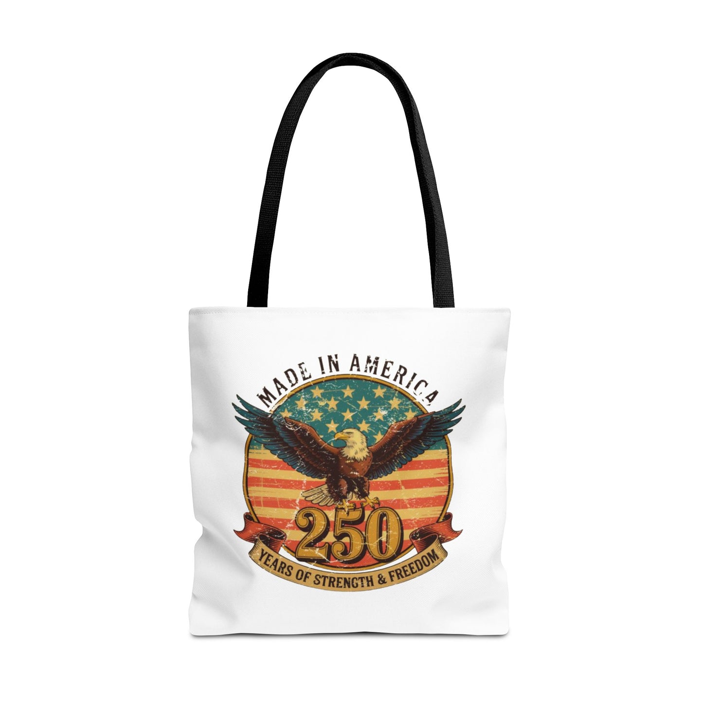 #250 Made in America Eagle 250th Anniversary Patriotic Tote Bag