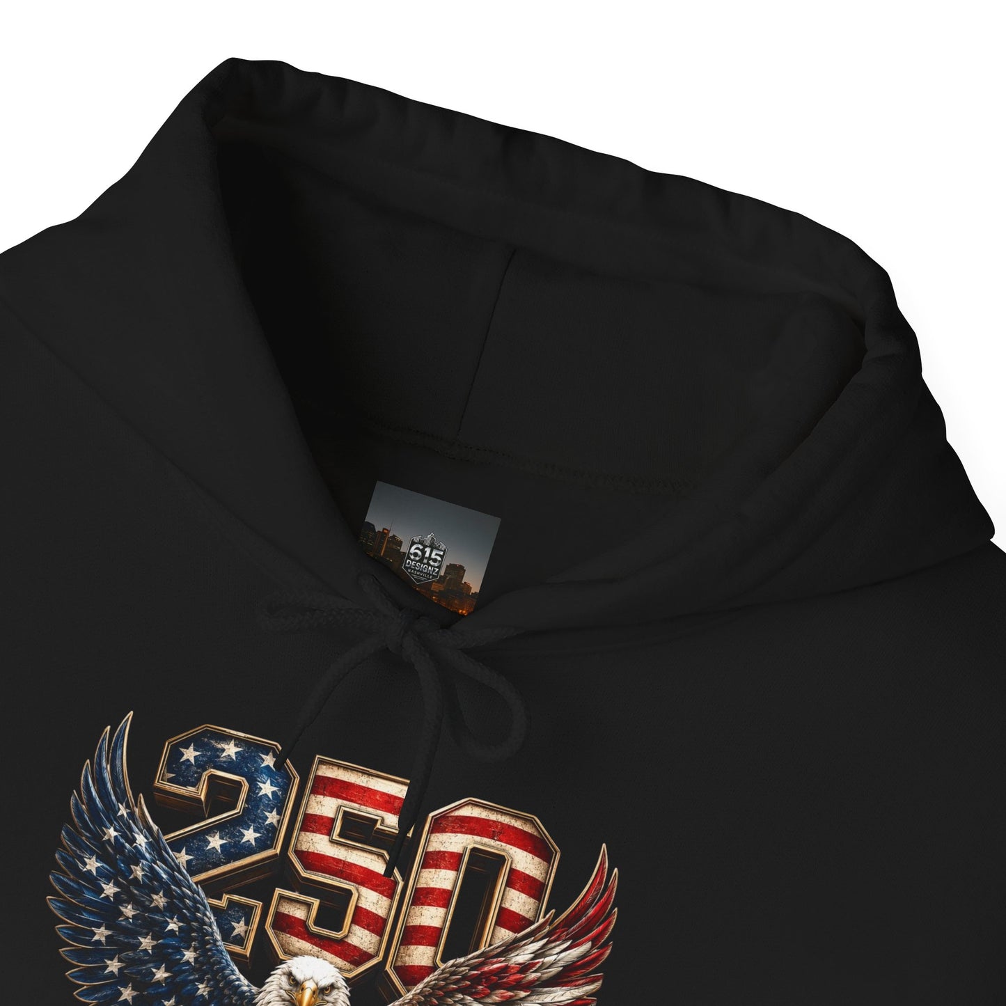 #250 250 Years of Freedom Eagle Patriotic American Flag Anniversary (1776–2026) Patriotic Hoodie