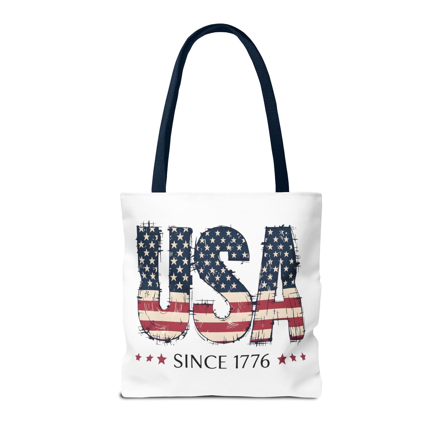 #250 USA Flag "USA Since 1776" Patriotic Tote Bag