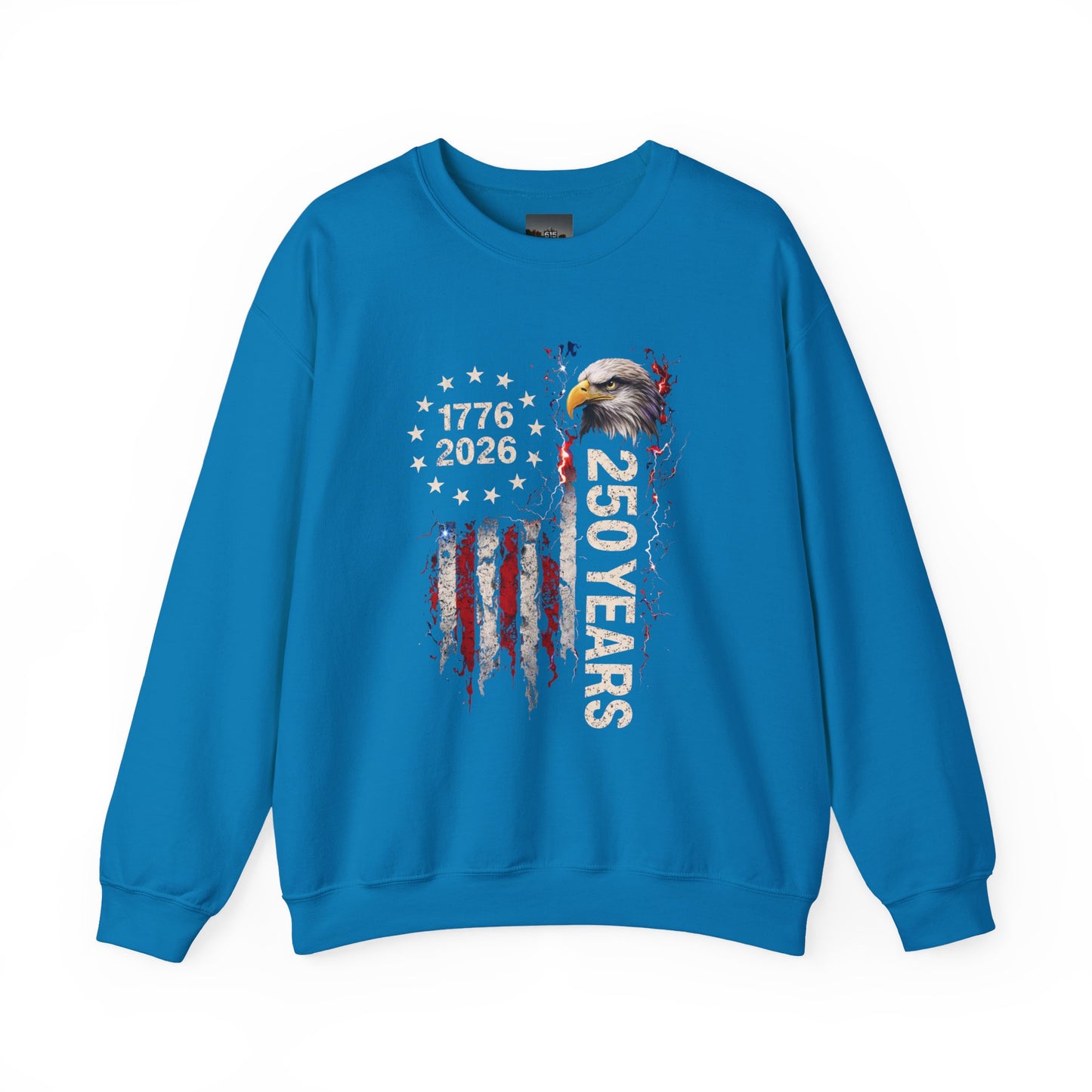 #250 1776-2026 250 Years USA Bicentennial Eagle Crewneck Sweatshirt