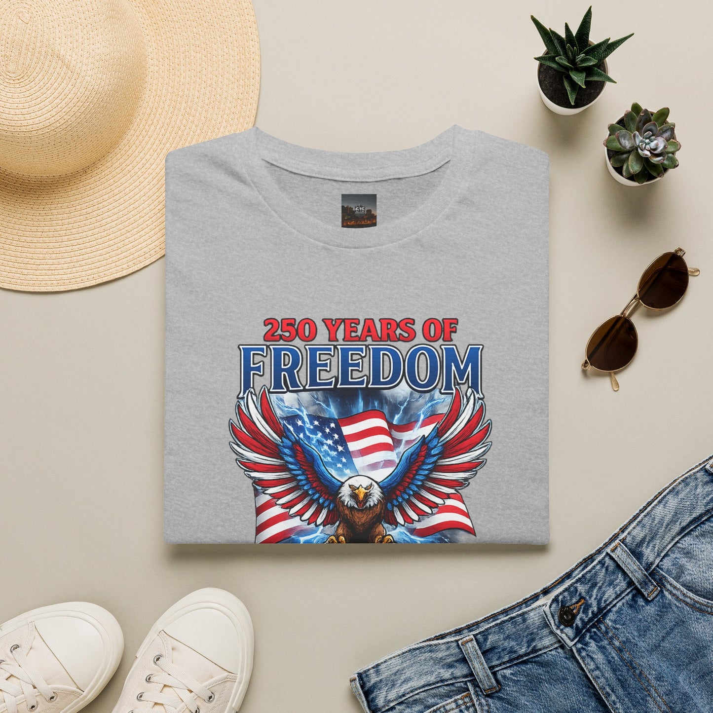 #250 250 Years of Freedom 1776–2026 Eagle T-Shirt