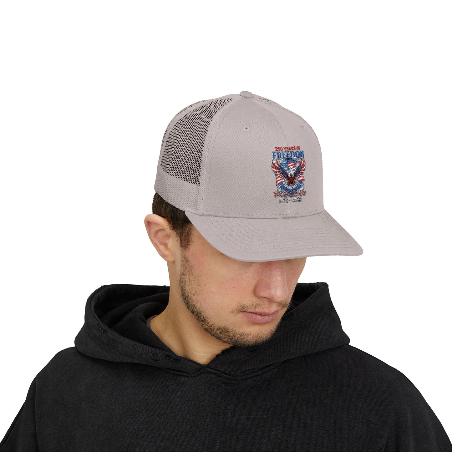 #250 250 Years of Freedom 1776–2026 Eagle Snapback Trucker Cap