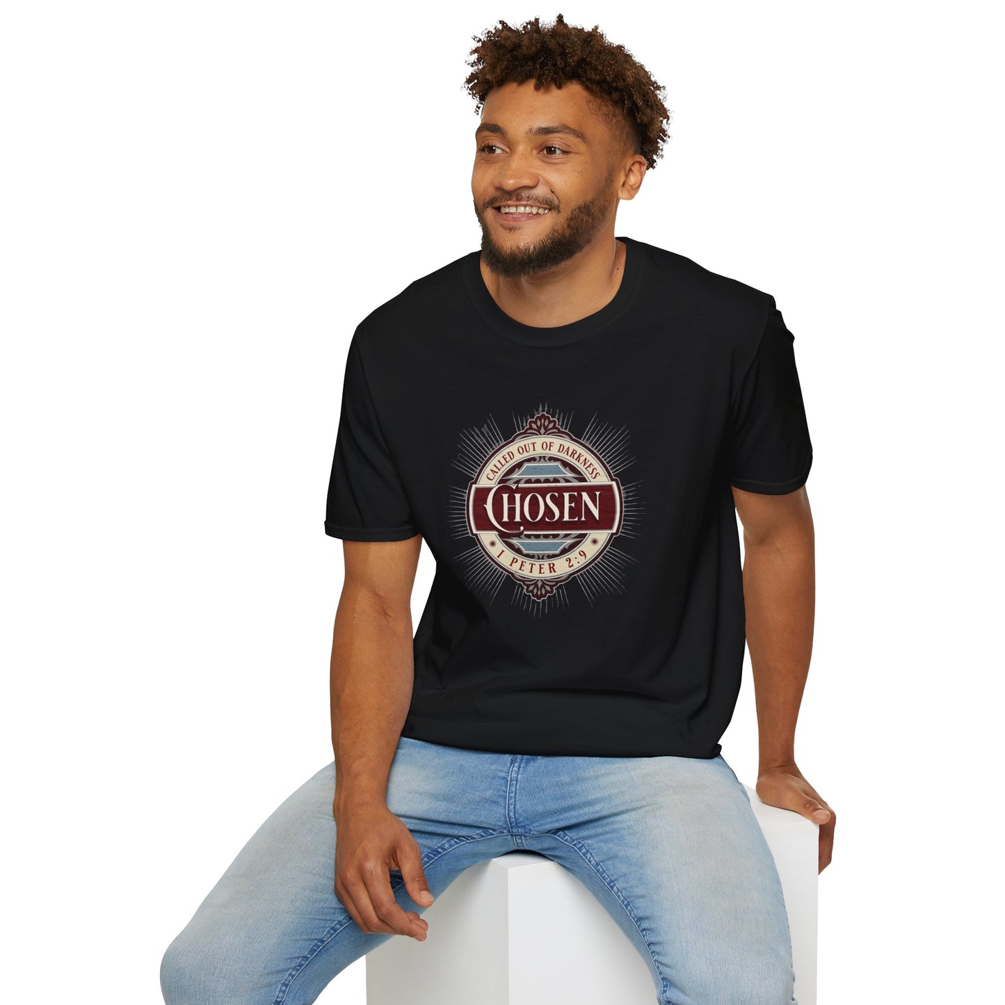 Chosen Graphic T-Shirt — "Called Out of Darkness" Faith Tee