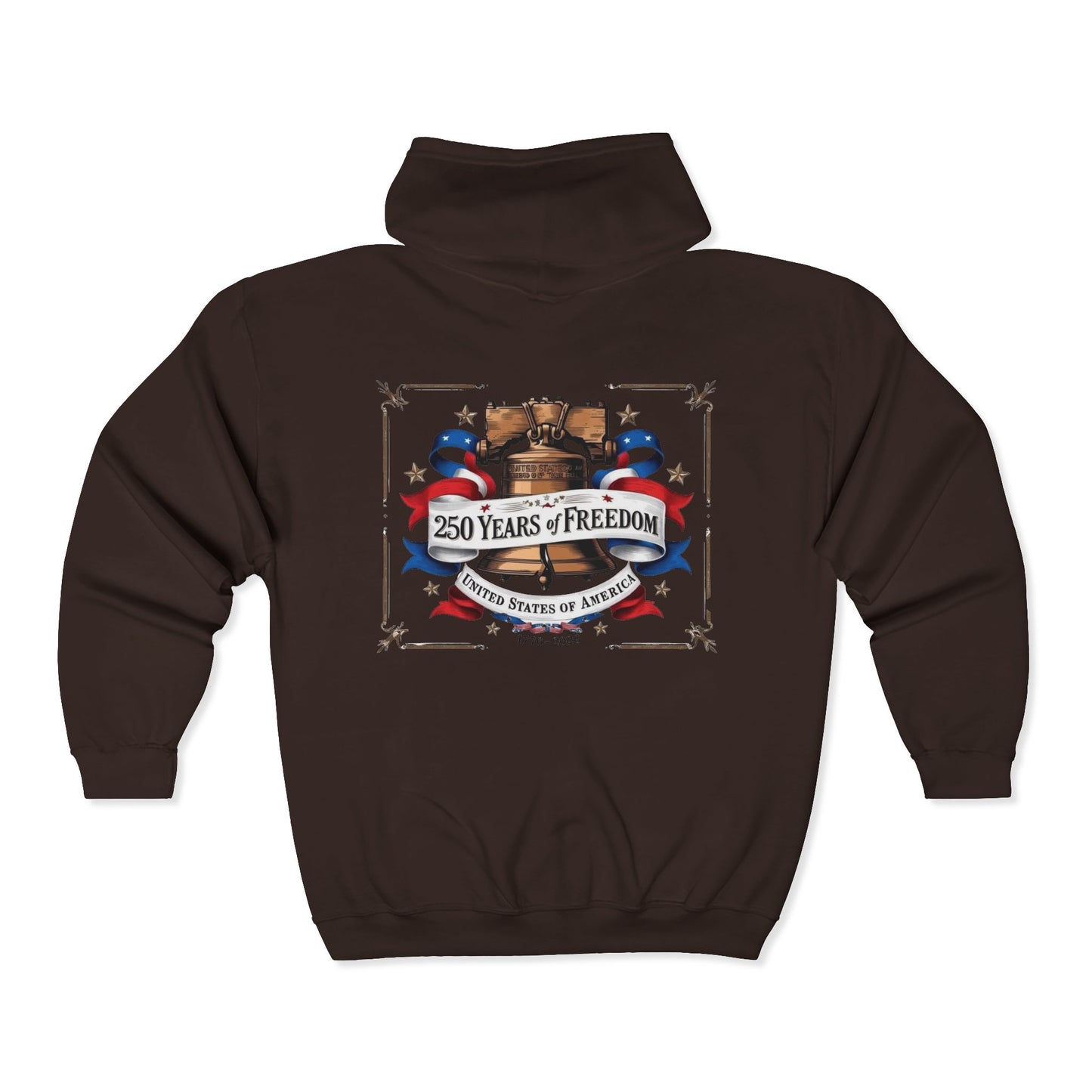 #250 250 Years of Freedom Liberty Bell Zip Hoodie