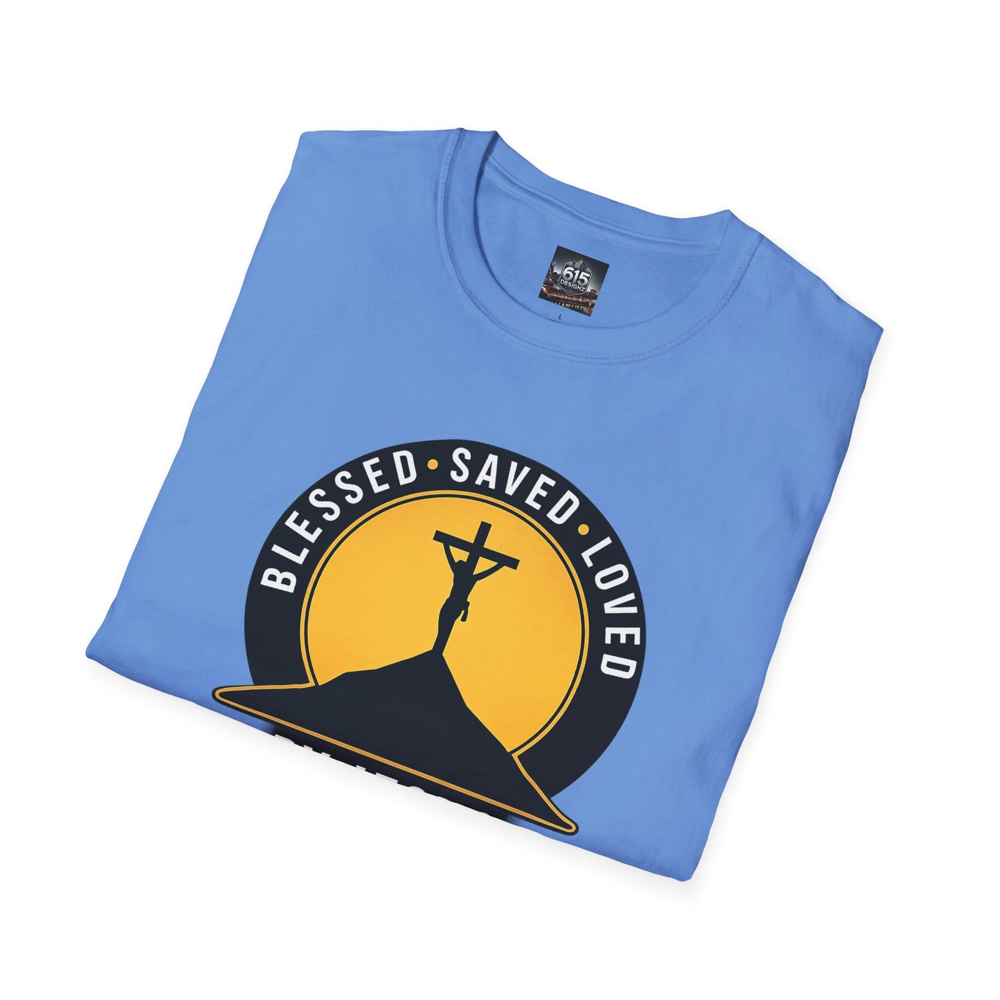 Blessed • Saved • Loved by Jesus T-Shirt — Christian Faith Tee