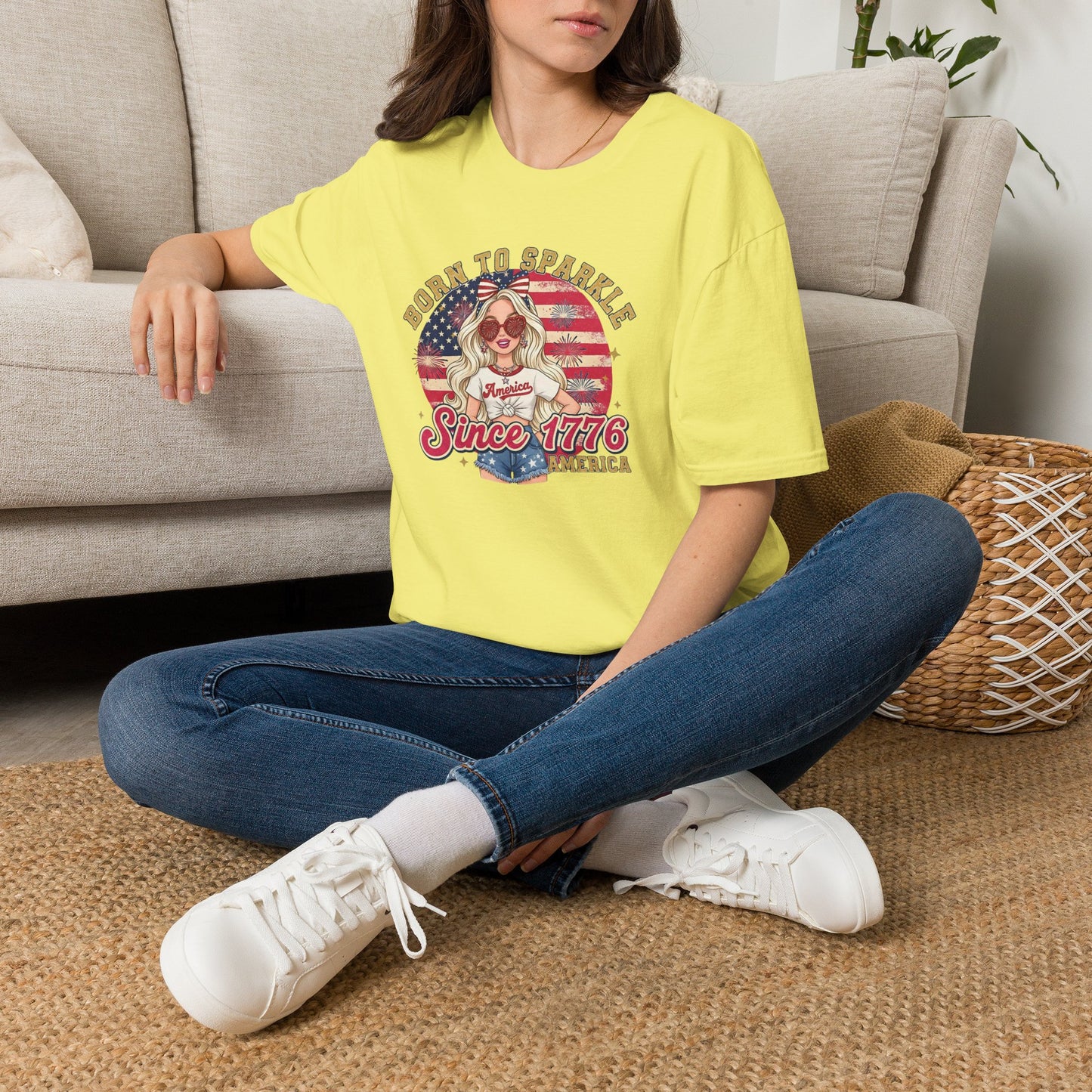 #250 "Born to Sparkle Since 1776" Patriotic T-Shirt