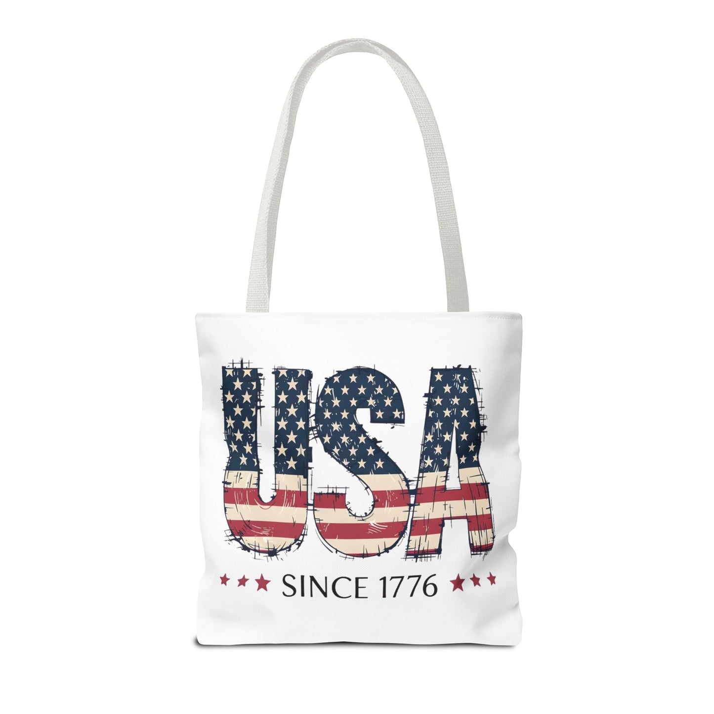 #250 USA Flag "USA Since 1776" Patriotic Tote Bag