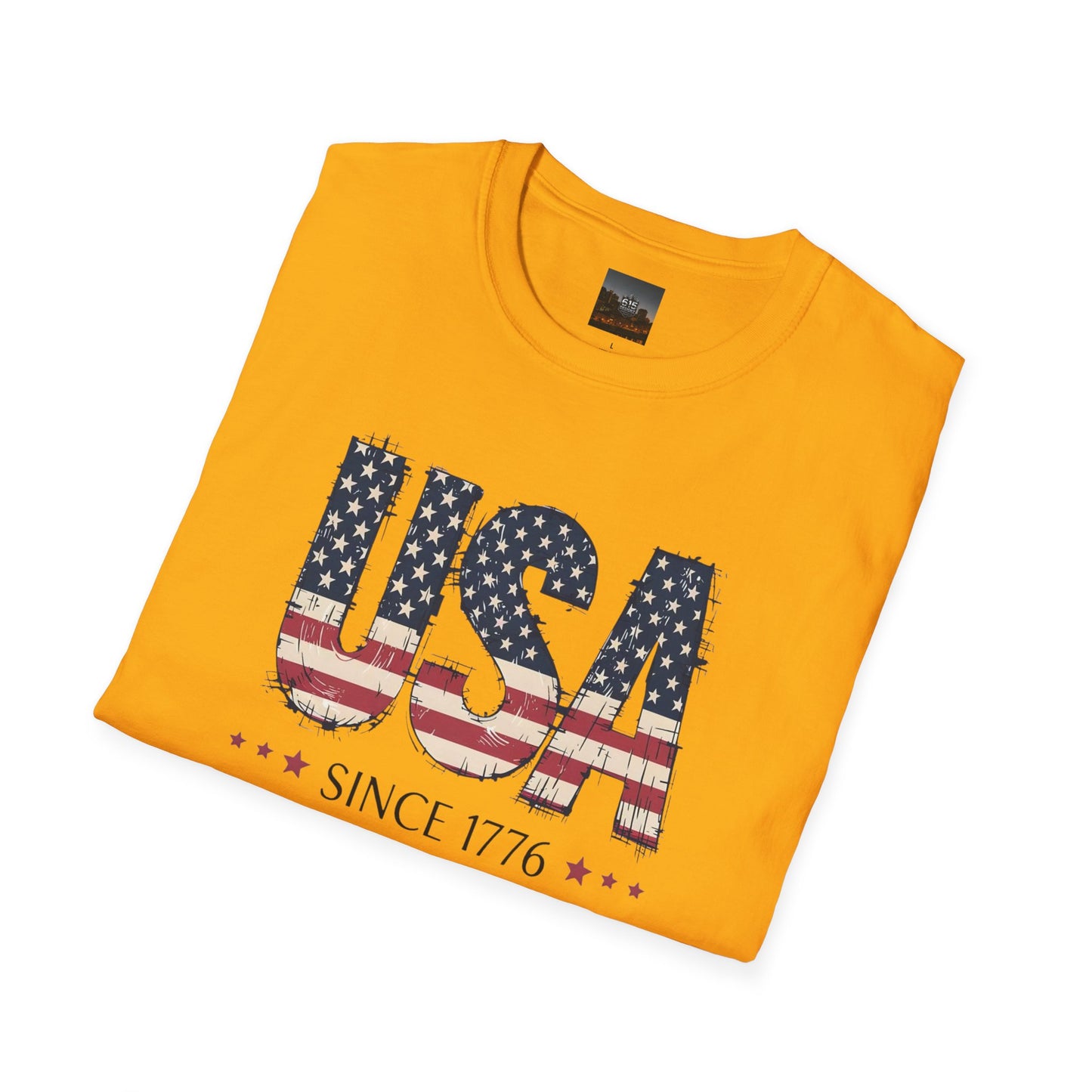 #250 USA Flag "USA Since 1776" Patriotic T-Shirt