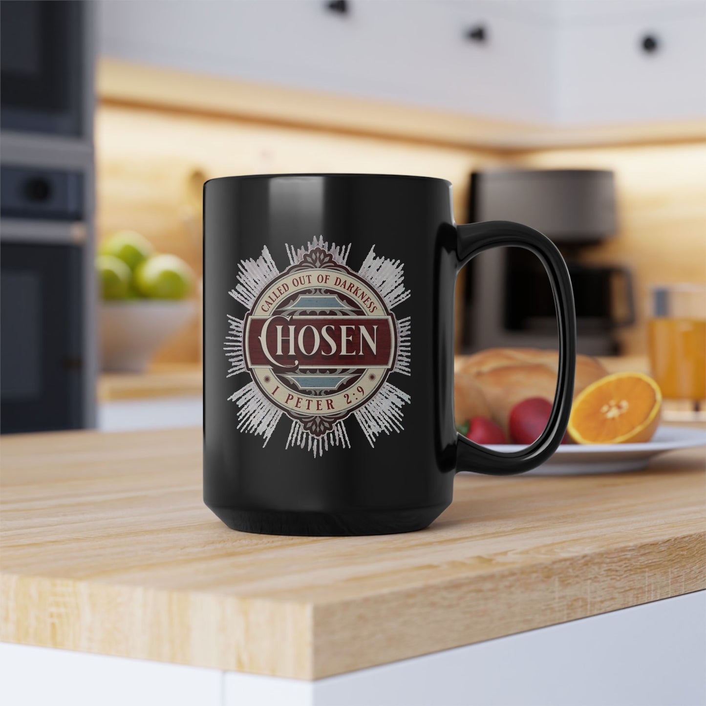Chosen Christian Mug – "Called Out of Darkness" Faith Coffee Cup 15oz