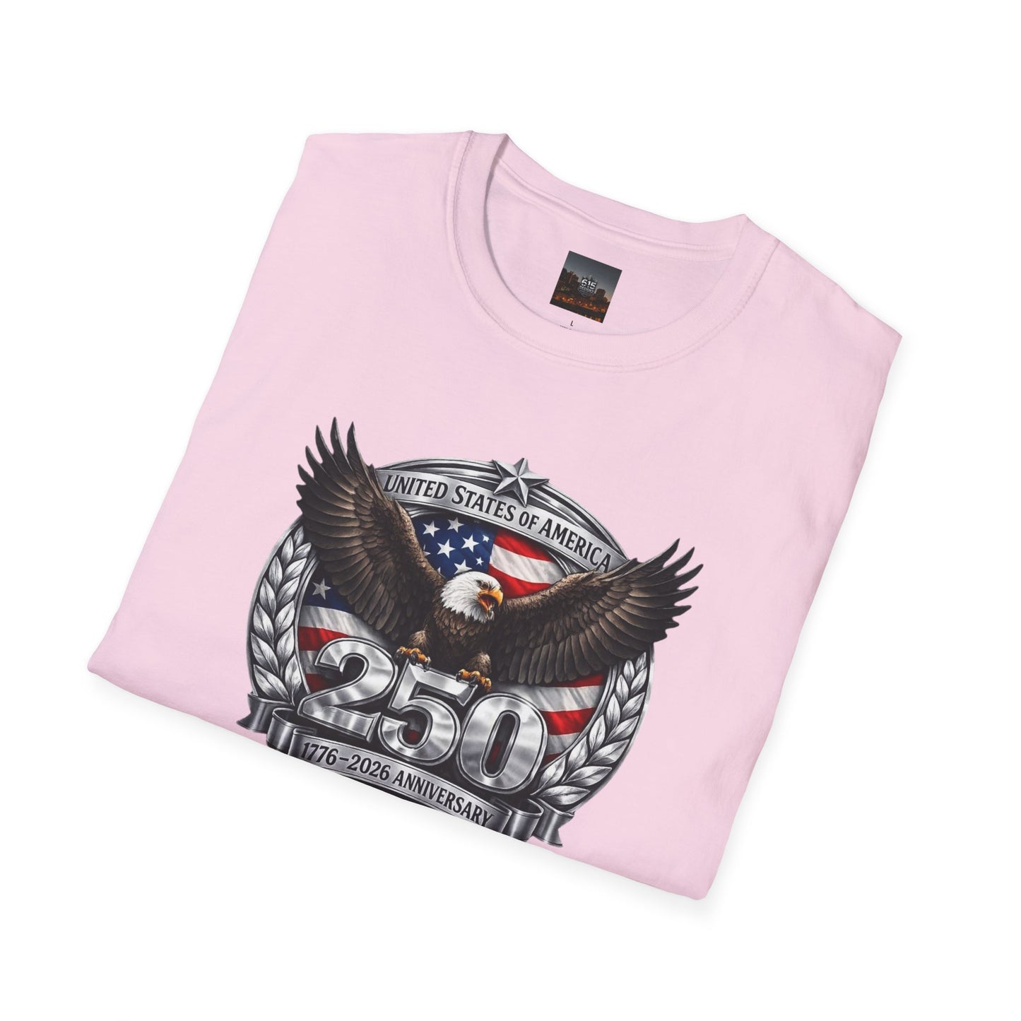 #250 Patriotic Bald Eagle 250 United States Emblem T-Shirt