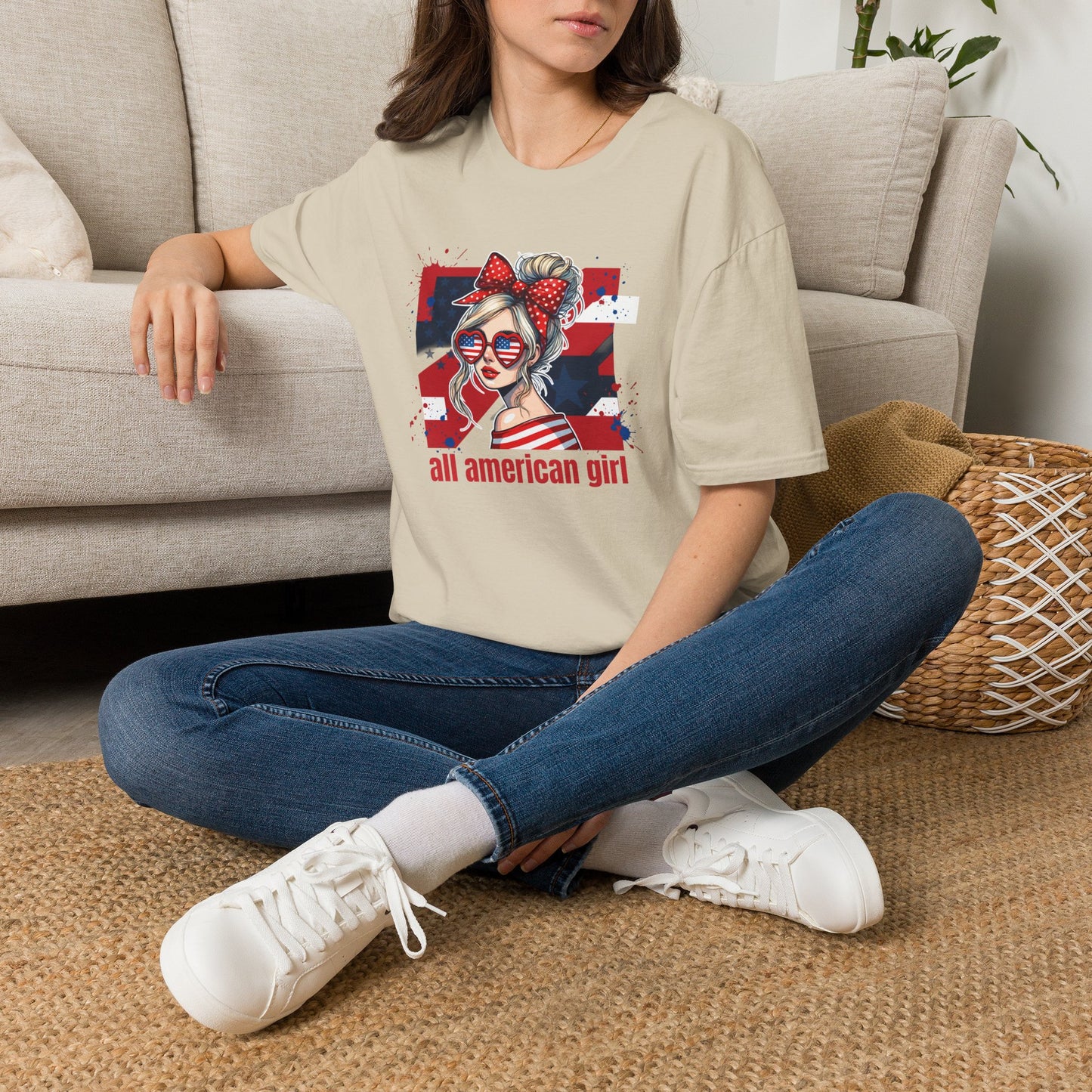 #250 All American Girl Patriotic T-Shirt