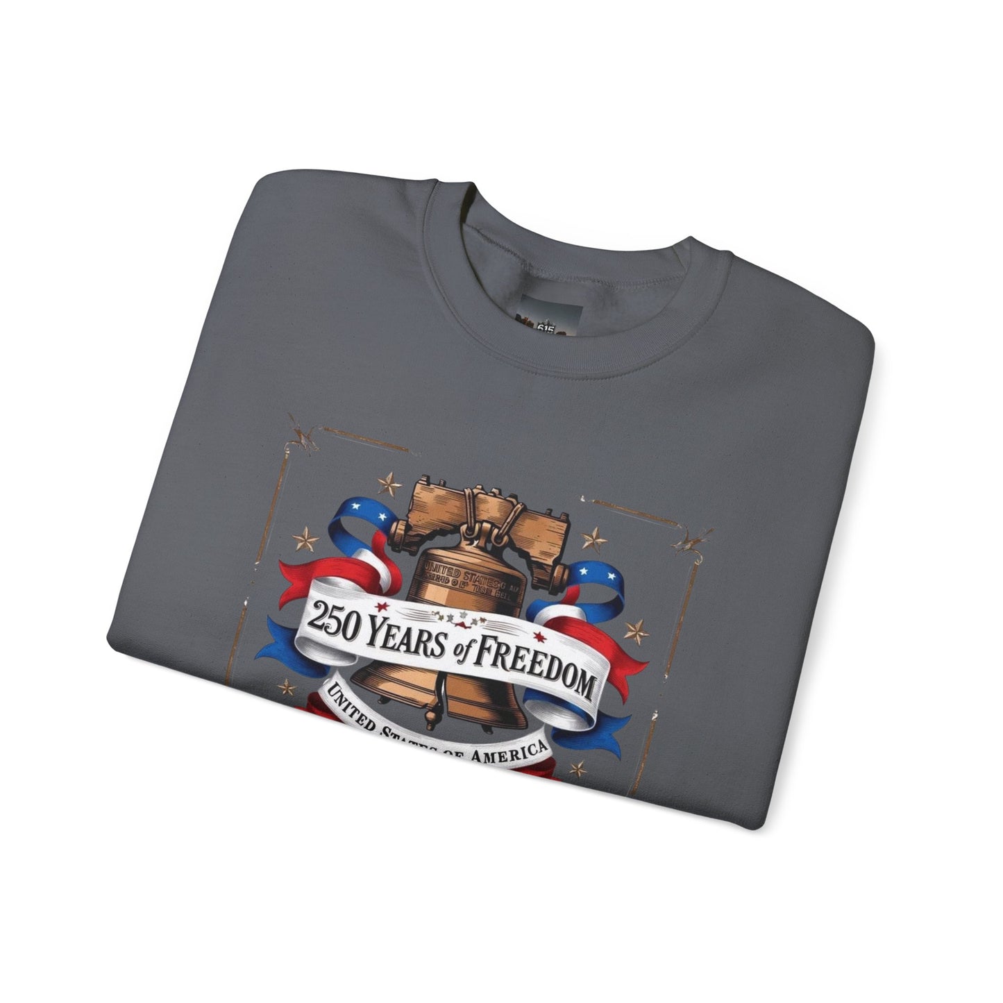 #250 250 Years of Freedom Liberty Bell Crewneck Sweatshirt