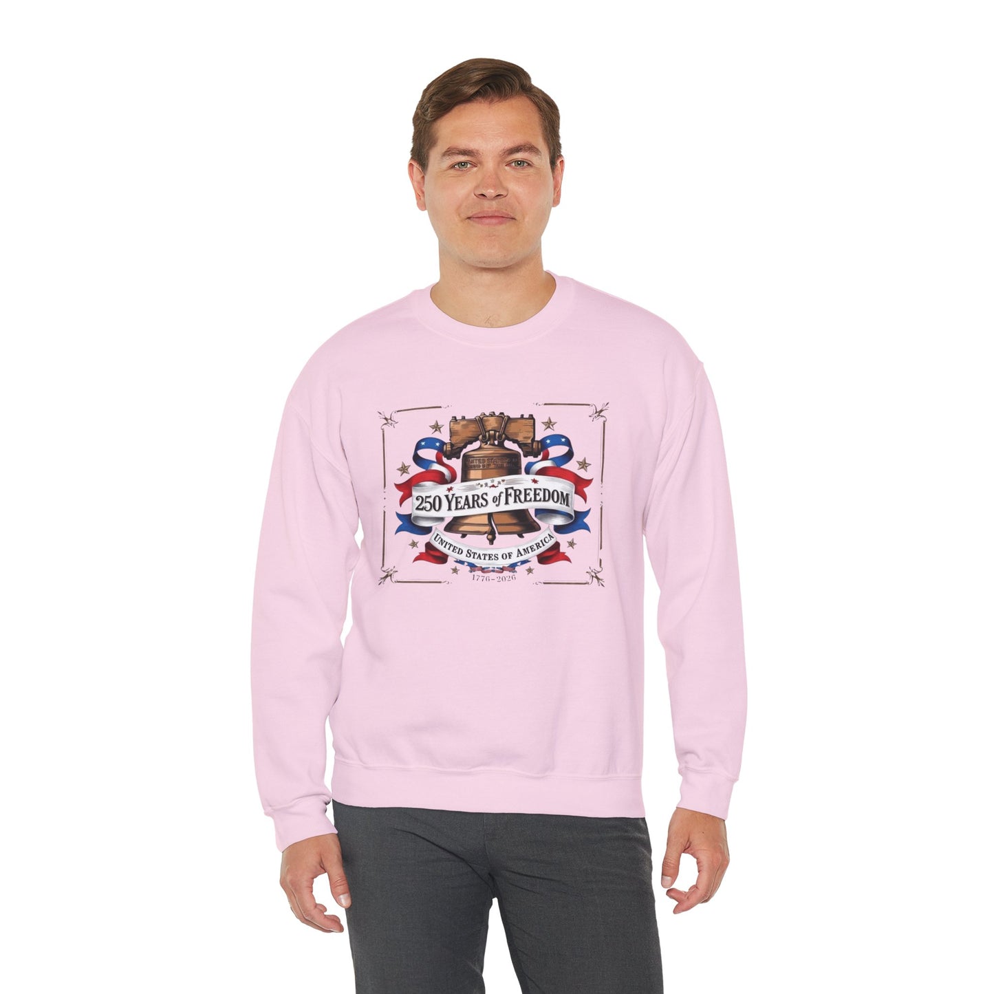 #250 250 Years of Freedom Liberty Bell Crewneck Sweatshirt