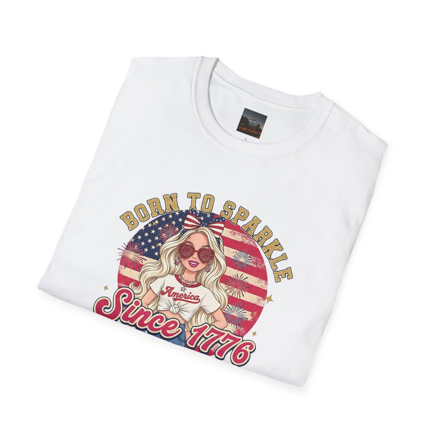 #250 "Born to Sparkle Since 1776" Patriotic T-Shirt